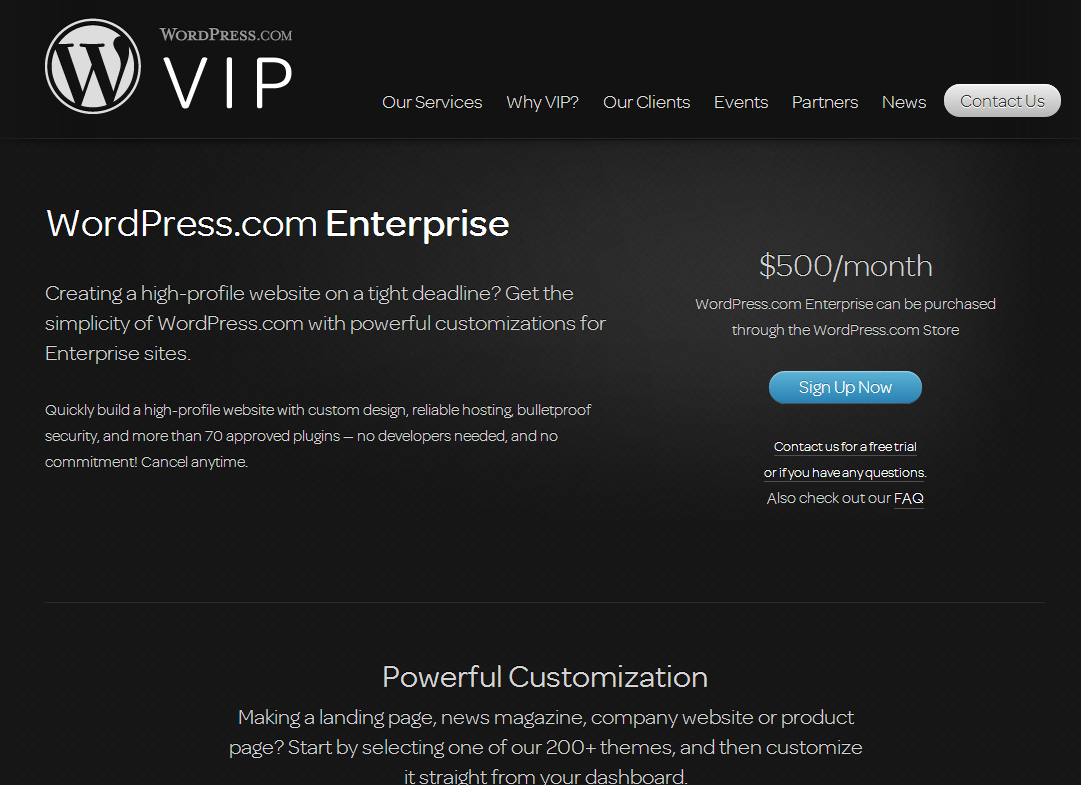 Wordpress.com Enterprise
