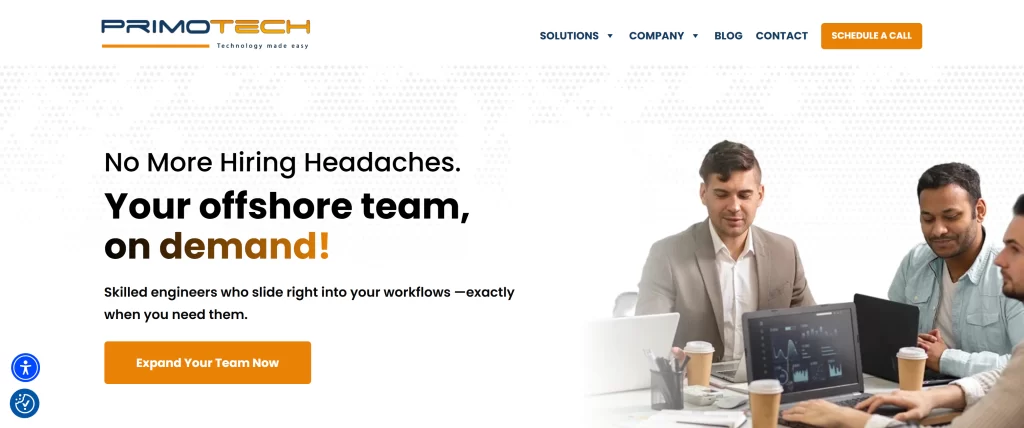primotech.com staff augmentation