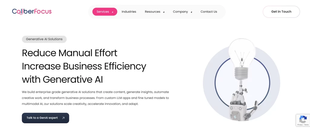 caliberfocus.com generative ai solutions