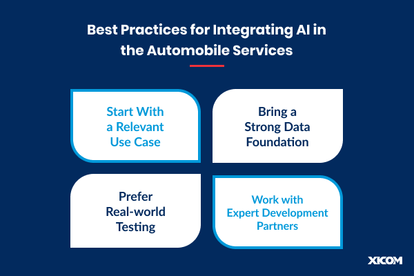 Best Practices for Integrating AI in the Automobile Services