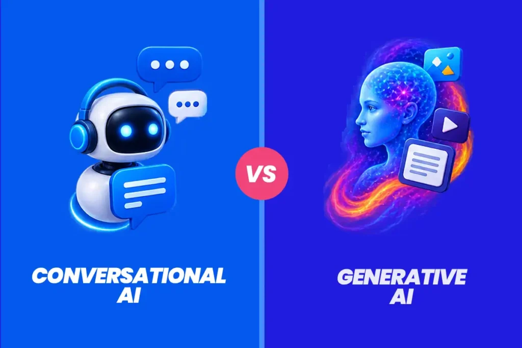 Conversational AI vs Generative AI