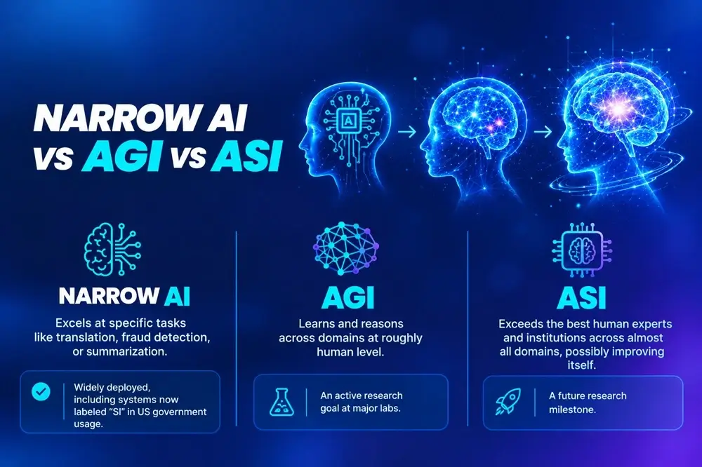 ANI vs AGI vs ASI